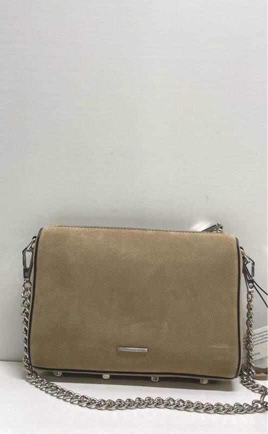 Rebecca Minkoff Avery Tan Sandstone Nubuck Leather Crossbody Bag image number 1