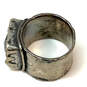 Designer Silpada 925 Sterling Silver Smoky Quartz Stone Engraved Band Ring image number 2