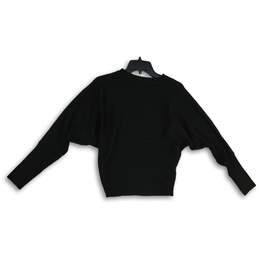 NWT Philosophy Womens Black Crew Neck Dolman Sleeve Pullover Sweater Size S/P alternative image