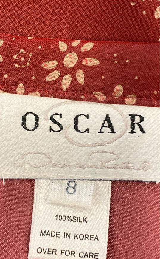 Oscar De La Renta Red Skirt - Size 8 image number 3