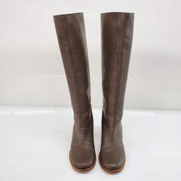 See by Chloe Brown Leather Knee High Boots Women's Size 8.5 AUTHENTICATED alternative image
