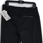 NWT Womens Black Drawstring Slash Pocket Zip Ankle Jogger Pants Size M image number 4