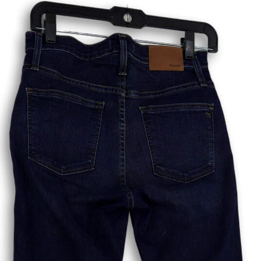 Womens Blue Denim Medium Wash Pockets Stretch Skinny Leg Jeans Size 27P image number 4