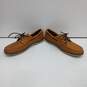 Allen Edmonds Men's Eastport Tan Leather Boat Shoes Size 9.5D image number 2