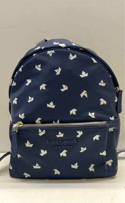 Kate Spade City Pack Paper Boats Backpack Navy