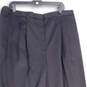 NWT Womens Black Pleated Elastic Waist Straight Leg Dress Pants Size 22W image number 3