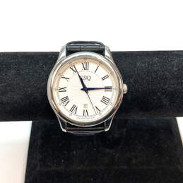 Designer ESQ By Movado Brown Strap Swiss Quartz Movement Wristwatch