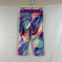Women's Rainbow Adidas Cropped Compression Leggings, Sz. S alternative image