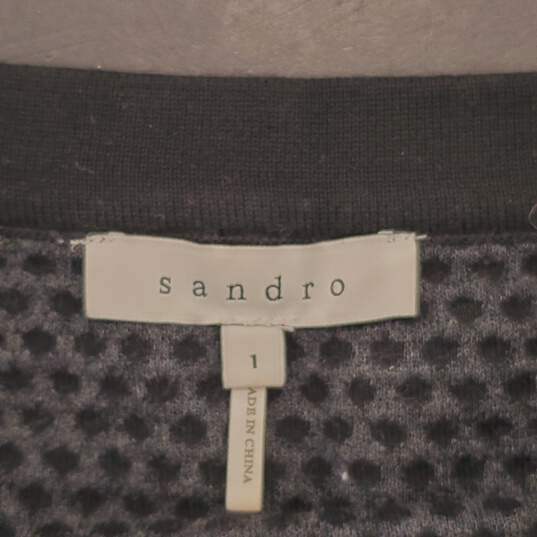 Sandro Women Black/Grey Dotted Skirt Sz 1 image number 3