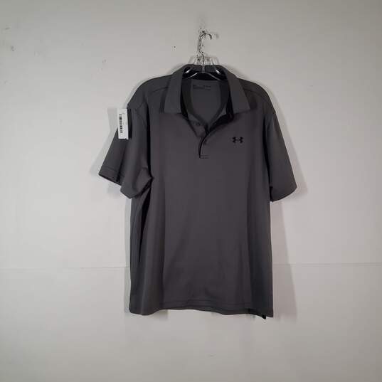 Mens Heatgear Loose Fit Short Sleeve Collared Golf Polo Shirt Size XL image number 1