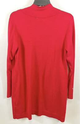 JM Collection Red Cardigan Sweater - Size Medium alternative image