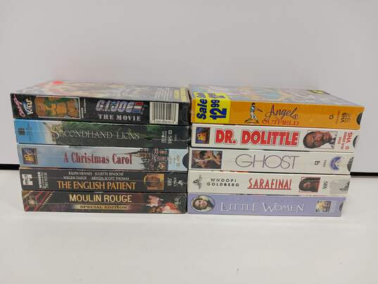 VHS Tapes Action & Adventure Movies Assorted 10pc Lot image number 1
