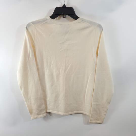 Ann Taylor Women Ivory Sweater M NWT image number 4