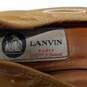 Authenticated Lanvin Brown Patent Leather Women's Ballet Flats image number 6