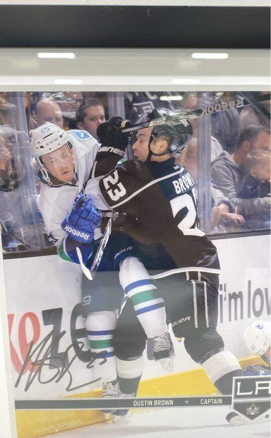 Framed Matted & Signed 8" x 10" Photo of Dustin Brown - L.A. Kings image number 2
