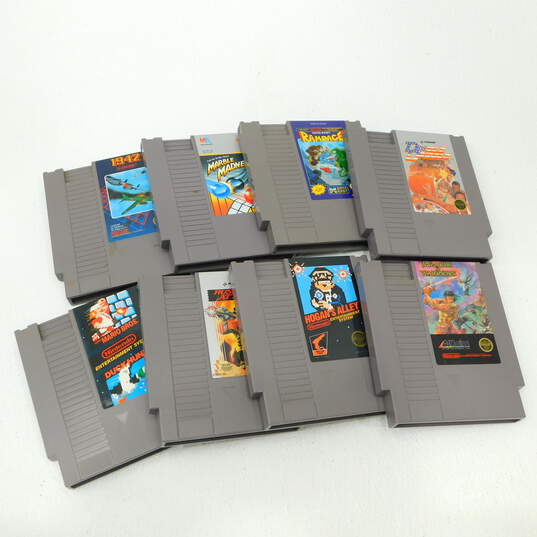 8 Nintendo NES Games Including Mario Bros & Duck Hunt image number 1