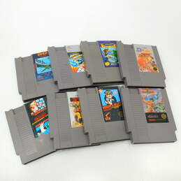 8 Nintendo NES Games Including Mario Bros & Duck Hunt