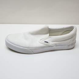 Vans Classic Slip-On Shoes, White Unisex 9M/10.5W alternative image