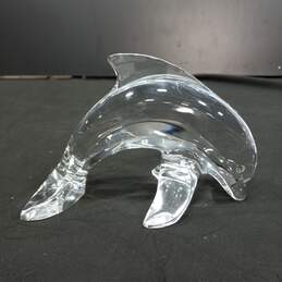 Glass Dolphin Figurine