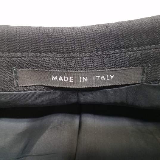 Armani Collezioni Mens Black Long Sleeve Notch Lapel Two-Button Blazer Size Large image number 4