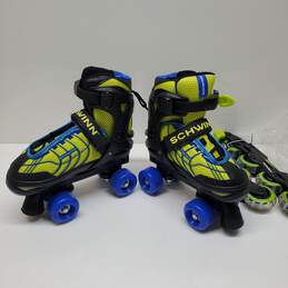 Youth Schwinn Rollerskates *UNTESTED* Style SC-601-B Quad/Inline Adjustable Sz 1-4 alternative image