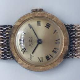 Ciro Vintage 17 Jewels Gold Tone W/RGP Bezel Automatic Wind-Up Watch