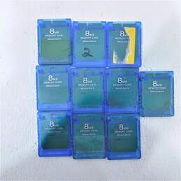 Lot of PS2 Blue Memory Cards