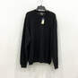 NWT Womens Black Knitted Long Sleeve V-Neck Pullover Sweater Size XL image number 1