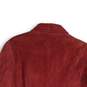 Coldwater Creek Womens Red Spread Collar Long Sleeve Full-Zip Jacket Size Medium image number 4