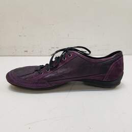 Bacco Bucci Cheechoo Purple Suede Lace Up Sneakers Men's Size 12 M alternative image