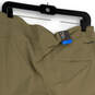 NWT Womens Green Slash Pockets Drawstring Active Fit Capri Pants Size 12 image number 4
