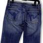 Womens Blue Denim Medium Wash Stretch Pockets Bootcut Leg Jeans Size 27 image number 4