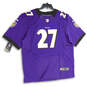 NWT Mens Purple Black Baltimore Ravens Ray Rice # 27 NFL Jersey Size 60 image number 1
