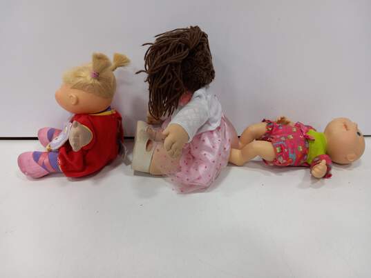 3PC Cabbage Patch Kids Assorted Play Doll Bundle image number 2