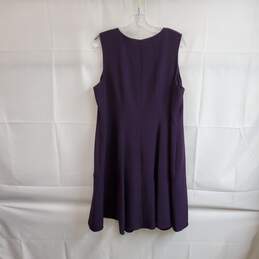 Anne Klein Dark Purple Sleeveless Dress WM Size 16W NWT alternative image
