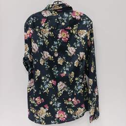 Men's Floral Button-Up Shirt Size Large alternative image