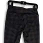 NWT Womens Black Gray Printed Flat Front Pull-On Ankle Leggings Size Medium image number 4