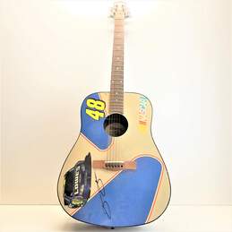 Silvertone Jimmy Johnson NASCAR Acoustic Guitar