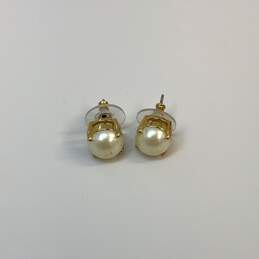 Designer Kate Spade New York Gold-Tone Cream Pearl Stud Earrings alternative image