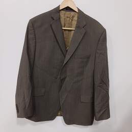 Calvin Klein Brown Wool Suit Jacket Men's Size 46R
