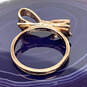 Designer Kate Spade Gold-Tone Ribbon Knott Classic Mini Bow Band Ring image number 1