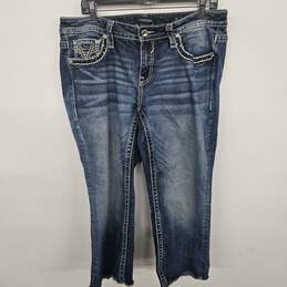 Sequin Pocket Blue Jeans