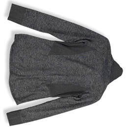 Womens Gray Heather Long Sleeve Mock Neck Activewear Full-Zip Jacket Size M alternative image