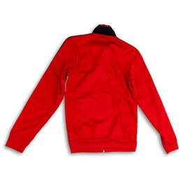 Mens Red Manchester United Long Sleeve Pockets Full-Zip Track Jacket Size S alternative image