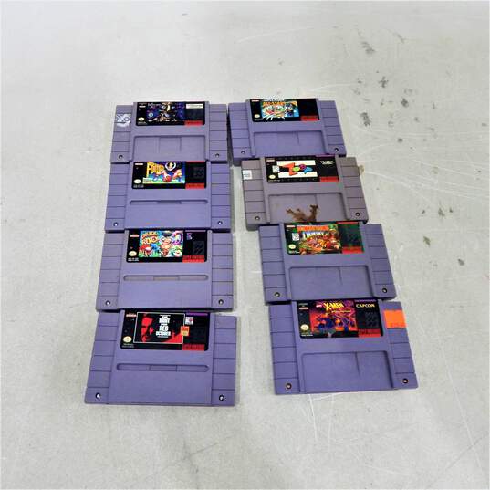 Super Nintendo SNES W/ Eight Games Mario All Stars Donkey Kong Country image number 7