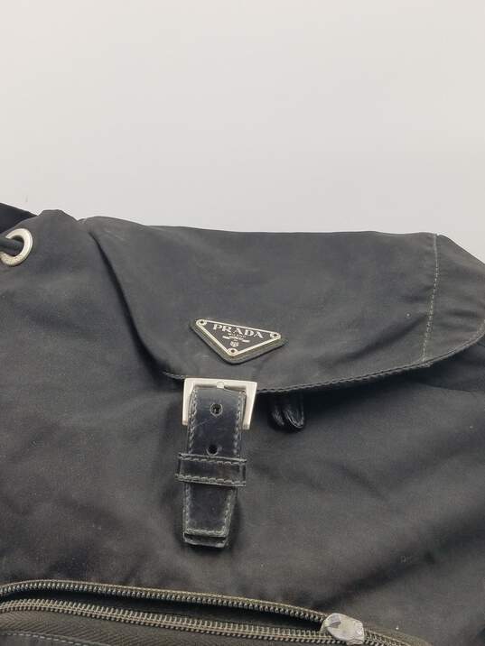 Authentic Prada Black Tessuto Backpack image number 7
