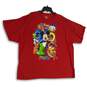 Disney Mens Red Graphic Print Crew Neck Short Sleeve Pullover T-Shirt Size 3XL image number 1