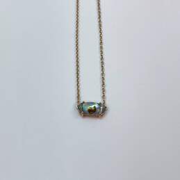 Designer Kendra Scott Gold-Tone Elisa Dichroic Glass Pendant Necklace alternative image