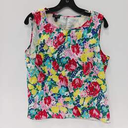Talbots Women's Floral Sleeveless Top Size 14p