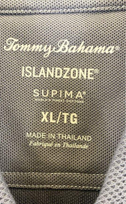 Tommy Bahama Men's Grey Polo- XL NWT image number 3